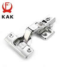 Kak C Series Stainless Steel Hydraulic Hinges Damper Buffer Soft Close For Us 2 28 Furniture Hardware Stainless Steel Doors Cupboard Door Hinges