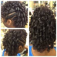 Women considering curly long hairstyles for an updo needs to be comfortable having their hair up do you have natural spiral curls and long hair? Spiral Curl Mohawk Hair Styles Relaxed Hair Black Women Updo Hairstyles