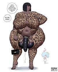 1futa 1girls age difference annabelle (fellatrix) annabelle  steele background character bbw big balls big breasts big penis blue hair  casual exposure casual nudity couple daisy (fellatrix) daisy steele  dark-skinned