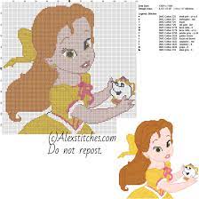 Disney cross stitch patterns cross stitch for kids cross stitch baby. Baby Princess Belle Disney Free Cross Stitch Pattern 120x118 13 Colors Disney Cross Stitch Patterns Cross Stitch Cross Stitch Baby