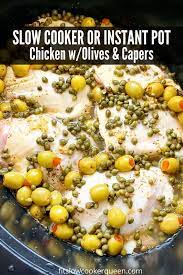 Video Slow Cooker Instant Pot Chicken W Olives Capers Low Carb Paleo Whole30 Recipe Chicken Slow Cooker Recipes Healthy Instant Pot Recipes Easy Chicken Recipes