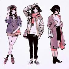 As stated before, the anime style tends to have sharp edges rather than smooth flowing ones. Casual Winter Outfits Anime Addicfashion