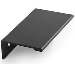 Hoekgreep Aluminium Zwart 43 Mm Deurbeslag Zwart Meubelbeslag