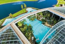Palmenparadies Lagune Wasser Palmen Badewelteuskirchen Thermeeuskirchen Wellness Entspannung Erholung Therme Badeparadies Therme Schwimmbader Sauna