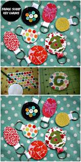 Fabric Scrap Key Chains Crafts To Make And Sell Easy Crafts To Make Kids Crafts To Sell