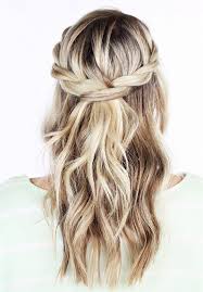 Get it right by using these the long hair has been worn entirely wrapped up in this romantic look, beautifully swept away from the with the help of a few pins and grips, romantic wedding hairstyles for long hair are super easy to. Half Up Half Down Wedding Hairstyles Deer Pearl Flowers