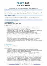 Plan and implement it hardware asset life cycle strategy; It Asset Manager Resume Samples Qwikresume