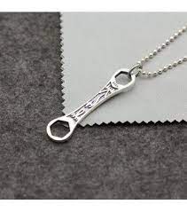 Mens Sterling Silver Wrench Necklace Jewelry1000 Com Sterling Silver Mens Sterling Silver Bead Sterling