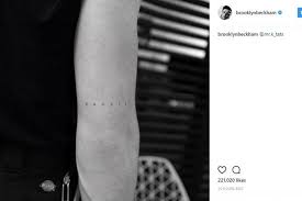 Brooklyn beckham and his fiance both seem pretty happy with his brand new 'tattoo'. Brooklyn Beckham S Tattoo Tribute