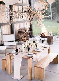 Then party decorations are an absolute must. Winter Dinner Party Hostess Tips For A Cozy Night Inspired By This Winter Table Setting Outdoor Dinner Table Winter Table