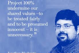 ACLU-SDIC TESTIMONY URGING SD COUNTY BOARD OF SUPERVISORS TO END PROJECT  100%