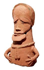 Terracotta male figure (fragment), Sokoto culture, Nigeria, 500 BC
