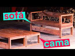 Diy Banco Estilo Pallet Youtube Diy Sofa Diy Sofa Bed Sofa Cama