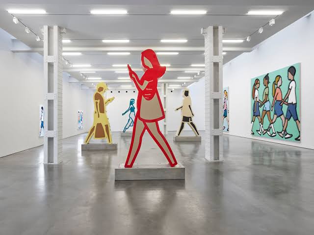 Work by Julian Opie