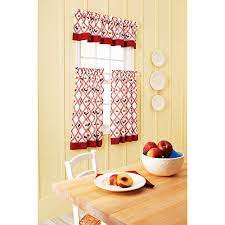 Walmart Better Homes And Gardens Rooster Kitchen Curtain Set Kitchen Curtain Sets Rooster Kitchen Kitchen Curtains
