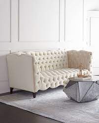 Horchow Haute House Cassie Tufted Sofa Furniture White Furniture Living Room Tufted Sofa