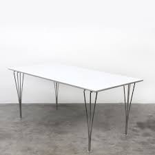 Nothing horrible for a dining table of this age. Spanleg Dining Table By Piet Hein Bruno Mathsson For Fritz Hansen 1950s 60796