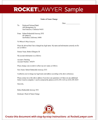Name Change Notification Letter Free Letter Template With Sample Letter Templates Lettering Free Lettering