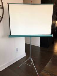 Additionally, the screen is both portable and foldable. Vintage Movie Projector Screen Aurora Conqueror Projector Screen With Original Wood Case 1960s Portable Projector Screen Movie Projector Screen Movie Screen