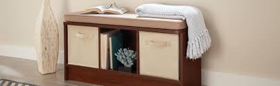 Amazon Com Closetmaid 1569 Cubeicals 3 Cube Storage Bench White Home Kitchen