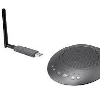 Monoprice Wireless Omni Directional USB Conference Room Mic and Speaker 360  degree with Noise and Echo Cancellation