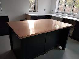 Copper Kitchen Island Www Modumworktops Com Copper Island By Modum Worktops Reflects The Light And Adds Copper Kitchen Concrete Countertops Kitchen Countertops
