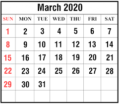 Download our 2020 calendar printable templates to make a calendar for the year 2020. Free March 2020 Printable Calendar Template Pdf Excel Word Best Printable Calendar