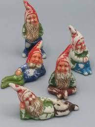Vintage Miniature Bisque Gnomes Vintage Garden Gnomes Vintage Doll House Miniatures Terrarium Miniatures Vintage Garden Vintage Gnome Figure Vintage Miniatures Miniature Terrarium Gnomes