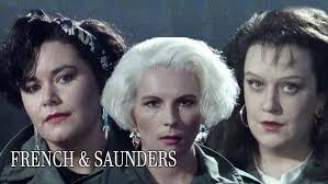 French and Saunders White Stripes