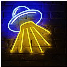 Alien Spaceship B Led Neon Sign Lights Night Light Amazon Com Led Neon Signs Neon Signs Neon Light Art