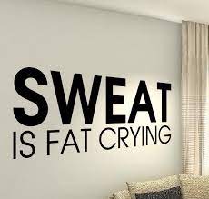 Sweat Fitness Squat Gym Workout Motivation Quote Wall Vinyl Decals Stickers Art Sweat Workout Motivational Quotes For Working Out Gym Life