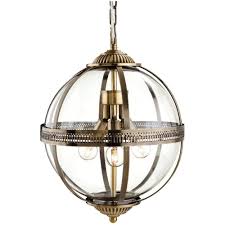 Shop our collection of contemporary pendant lighting for the modern home. Firstlight Mayfair Stylish 3 Light Ceiling Pendant Globe In Antique Brass 3413ab Lighting From The Home Lighting Centre Uk