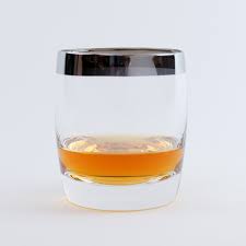 Huckberry's whiskey peaks glass (view at huckberry) is the perfect blend of form and function, with a topographic glass mountain in the center of the glass acting as a great conversation piece. Silver Trim Danuta Double Rocks Glass Set Of 4 The Vinepair Store