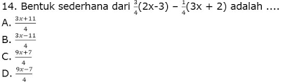 Contoh soal cerita aljabar kelas 7 dan pembahasannya. Contoh Soal Aljabar Kelas 7 Smp Plus Jawaban Dan Pembahasan Juragan Les