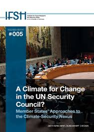 Opportunities that offer you the greatest. A Climate For Change In The Un Security Council