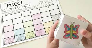 Check out this huge list of fun, differentiated and effective activities for kindergarteners! Free Roll And Graph Insect Math Activity For Pre K And Kinder
