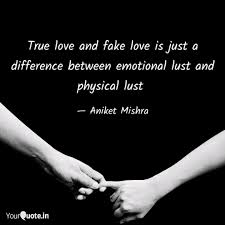 The choppy waters on the surface do not disturb the ocean of true love that lies beneath. What Is Difference Between True Love And Fake Love