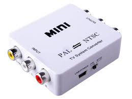 Pal Ntsc Secam To Ntsc Pal Switcher Converter Adapter Bi-Directional 3 Rca  Tv Video System