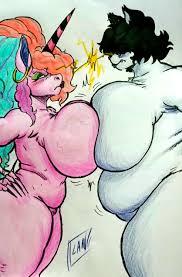 Rule 34 - 2girls Anthro Big Breasts Breast Squish Breasts Breasts Frottage  Canstraw Chubby Eye Contact Fat Female Female Only Hair Hair Over Eyes Horn  Huge Breasts Nude Overweight Overweight Anthro Overweight
