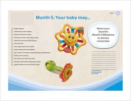 sample baby milestones chart 7 documents in pdf