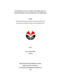 Materi kimia kelas 11 pdf. Top Pdf Pengembangan Dan Validasi Tes Kimia Dengan Framework Pisa Pada Materi Kelas Xi Semester 1 123dok Com