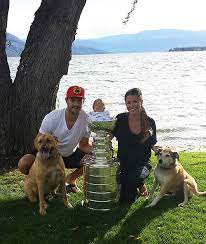 Currently we don't have enough information about his family facts. Brent Seabrook His Wife Dayna Their Son Carter And Their Dogs Stanley And Knox All Pose With The Chicago Blackhawks Players Blackhawks Players Seabrook