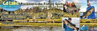 Lake Lanier Fishing Map Fishing Spots For Bass Striper Crappie