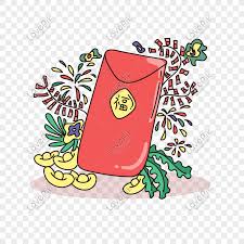 Branding nama produk dengan sampul raya. Chinese New Year Hand Drawn Cute Red Envelope Illustration Png Images Picture Free Download Lovepik
