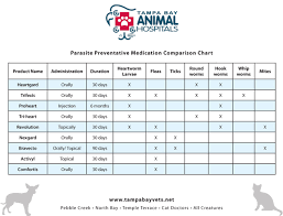 parasite preventative medication comparison chart tampa