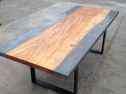 Modern Industrial Wood And Concrete Dining Table Sala De Jantar Decorada Design De Moveis Moveis