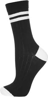 Socken, strümpfe, füßlinge, sneakersocken, kniestrümpfe Topshop Black Two Stripe Ankle Socks 6 Topshop Lookastic