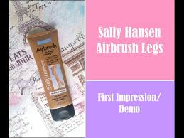 foundation for your legs sally hansen airbrush legs first impression