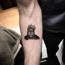 We did not find results for: Single Needle Notorious B I G Portrait Tattoo On The