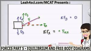 Mcat Force Equilibrium And Free Body Diagrams Body Diagram Physics Tutorial Mcat